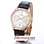 아이떠블유씨 포르투기즈 오토메틱 7 데이즈 스위스 ETA7Days GOLD