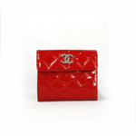 샤넬반지갑 페이던트 램스킨 신상 레드