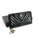 샤넬신상 페이던트 2단장지갑 블랙