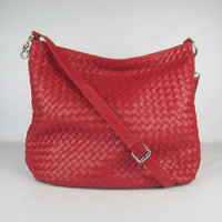 보테가 베네타  80020 Genuine leather Shoulder bag Red