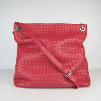 보테가 베네타  80021 Genuine leather Shoulder bag Red