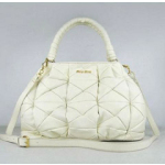 미우미우 램스킨 절개백 5663 화이트