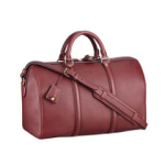 SC 카프 레더 백 레드