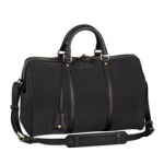 SC 스웨이드 카프 레더 백 블랙