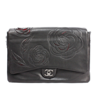 샤넬 11FW 램스킨 로즈플랩백 라지