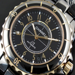 샤넬 J12 세라믹 라이트 버젼 오토메틱(블랙&골드)