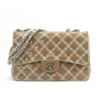 샤넬 11FW 넷페이던트 플랩백 베이지