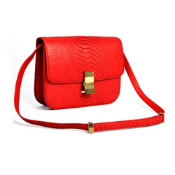 셀린느 클래식 박스백 뱀피무늬