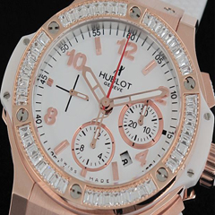 위블로 (HB 7957)Big Bang Aspen RGSq Clear Diam White SWISS 7750 A/T