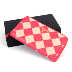 프라다 장지갑 1M0506-핑크