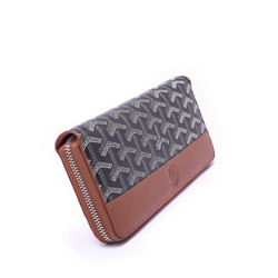 고야드 지퍼월릿 - 멀티 브라운