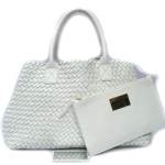 보테가 베네타 카바백 화이트