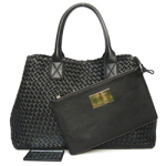 보테가 베네타 카바백 블랙