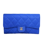 샤넬 클래식 지갑 이지 캐비어 블루