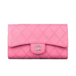 샤넬 퀄팅 스티치 월릿 베이비 핑크