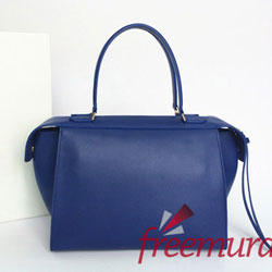 셀린느  RING HANDBAG IN INDIGO SOFT GRAINED CALFSKIN