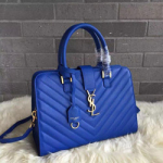 생로랑 카바스 모노그램 마타라쎄 토트 블루