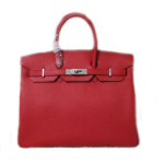 에르메스 벌킨 35cm 레드/은장