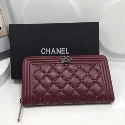 샤넬 보이 지퍼 월릿  2034