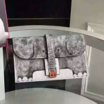 에르메스 클러치 그레이 22cm