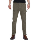 MSGM 15FW 사선 사이드포켓 밑단 벨크로 총알  카키 카고팬츠