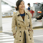 전도연 버버리 코트