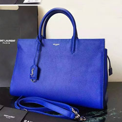 입생로랑  칼프스킨 카바스백 블루