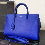 입생로랑  칼프스킨 카바스백 블루