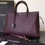 입생로랑  칼프스킨 카바스백 버건디