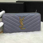 입생로랑 지퍼 장지갑 2218 그레이