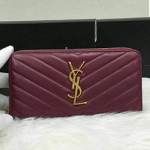 입생로랑 지퍼 장지갑 2218 버건디