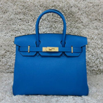 에르메스 벌킨 30cm 블루진/금장