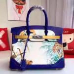 에르메스 오리지널 엡송가죽 버킨 30CM 블루