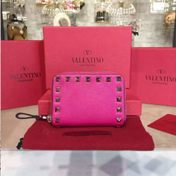 발렌티노 락스터드 지퍼 지갑