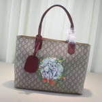 구찌 신상 프린트 백 버건디