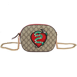 구찌 스네이크 크로스 체인