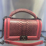 샤넬 17년 스네이크스킨 보이백