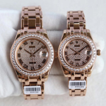 로렉스 데이저스트 로즈골드 다이아판(블랙 다이얼) 39/34mm  Ref.88597 (최고급형)