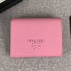 프라다 사피아노 로고 핑크 지갑  1MV204-1
