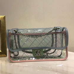 샤넬 실버 메탈 플랩백 57408  28cm