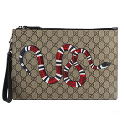 구찌 슈프림 킹스네이크 GG 파우치 클러치백 G-473904-1