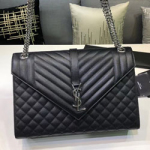 입생로랑 퀼티드  엔벨로프 백  31cm 487198